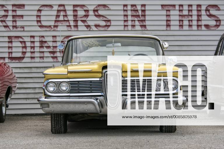 Ford Edsel on the grounds of car dealer Country Classic Cars LLC on