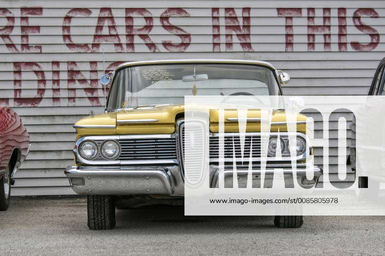 Ford Edsel on the grounds of car dealer Country Classic Cars LLC on