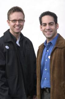 Doug Lachance (36) and his partner Micah Salb (35) voted today in ...