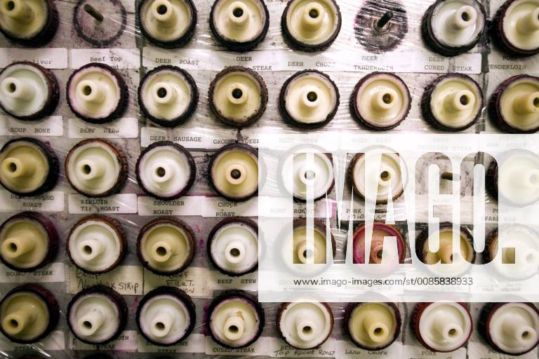 Meat stamps in Cole s Meat Processing. Hunters come to Cole s from