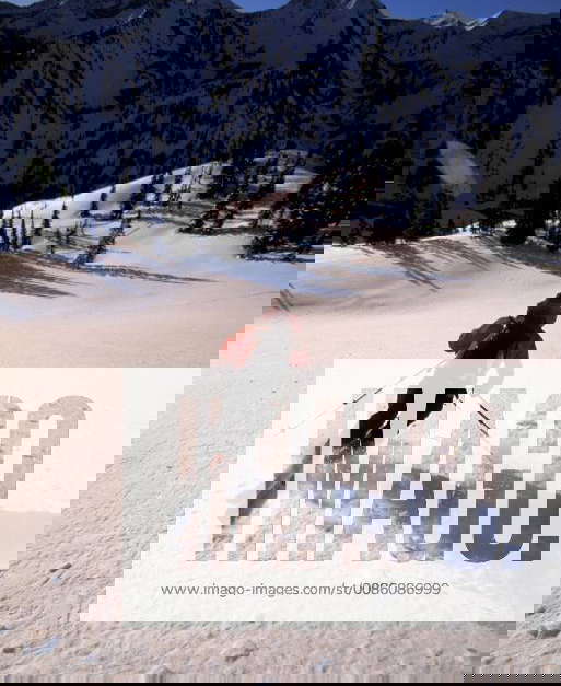 Professional telemark skier Kasha Rigby makes some turns while