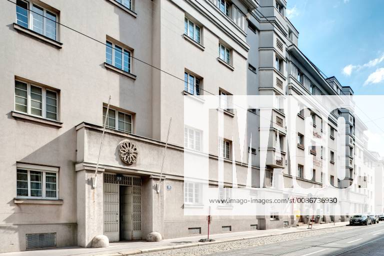 Vienna Municipal Building of the Red Vienna Council Tenement Block Red