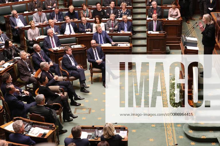 Senate chairwoman Christine Defraigne, King Philippe - Filip of Belgium ...