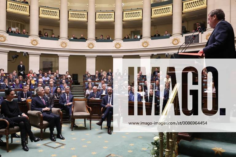 Senate chairwoman Christine Defraigne, King Philippe - Filip of Belgium ...