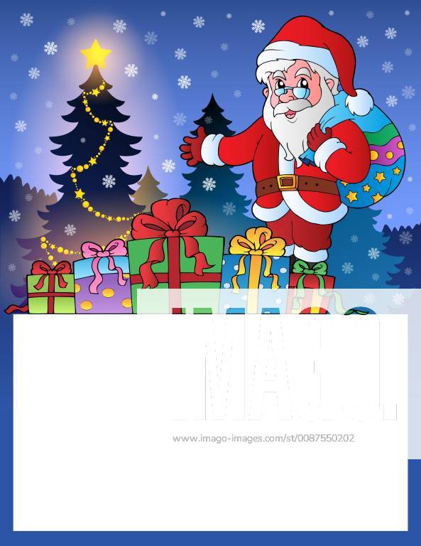 Small frame with Santa Claus 3 - picture illustration
