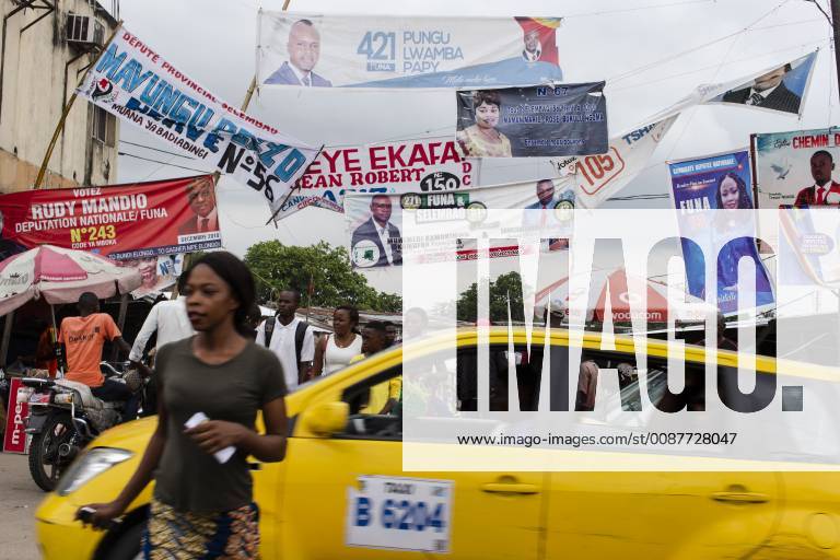 Dec 17, 2018 - Kinshasa, DR Congo - Election posters showing ...