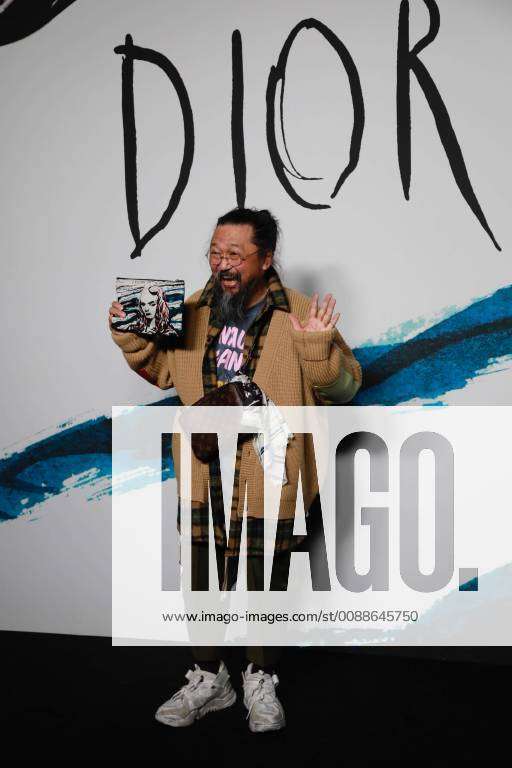 Japanese contemporary artist Takashi Murakami attends the Dior Homme fashion  show during the Paris M