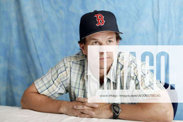 July 17, 2005 - U.S. - Mark Wahlberg wears Boston Red Sox hat