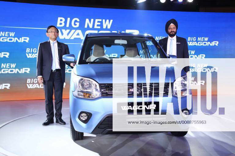 India Launch of Big New Wagon R Maruti Suzuki, CEO Kenichi Ayukawa and