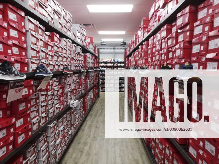 Gilroy California USA 08 01 2019 New Balance Sports Shoes at the New