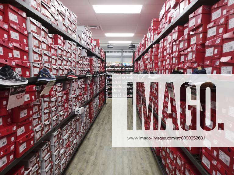 Gilroy California USA 08 01 2019 New Balance Sports Shoes at the New