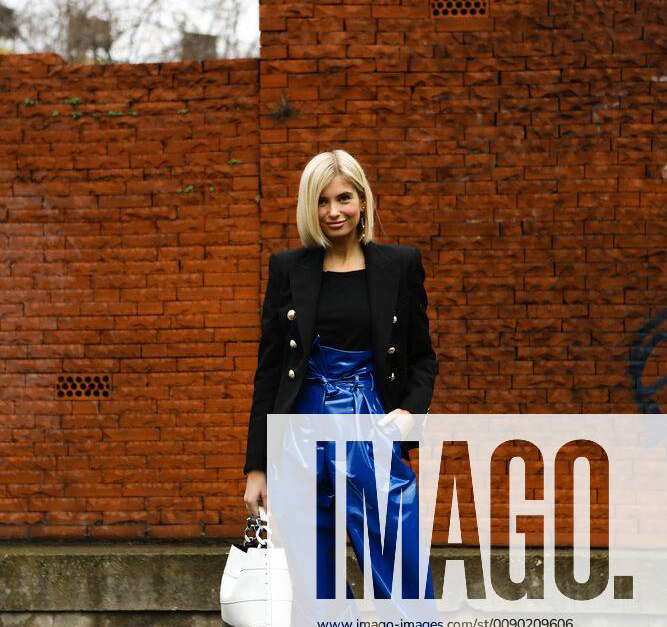 Xenia Adonts attending the Balmain show during Paris Fashion Week