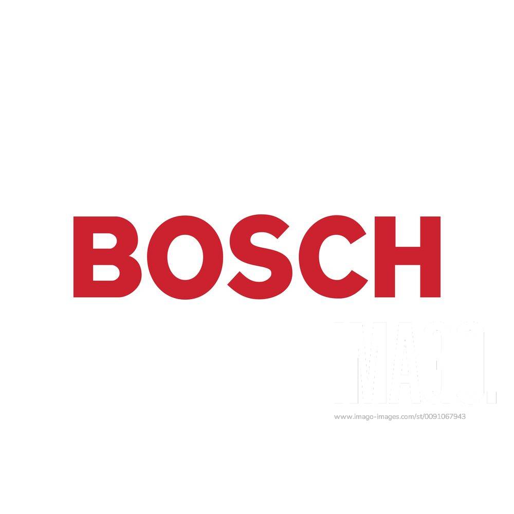 Bosch Logo Corporate Identity red lettering optional white