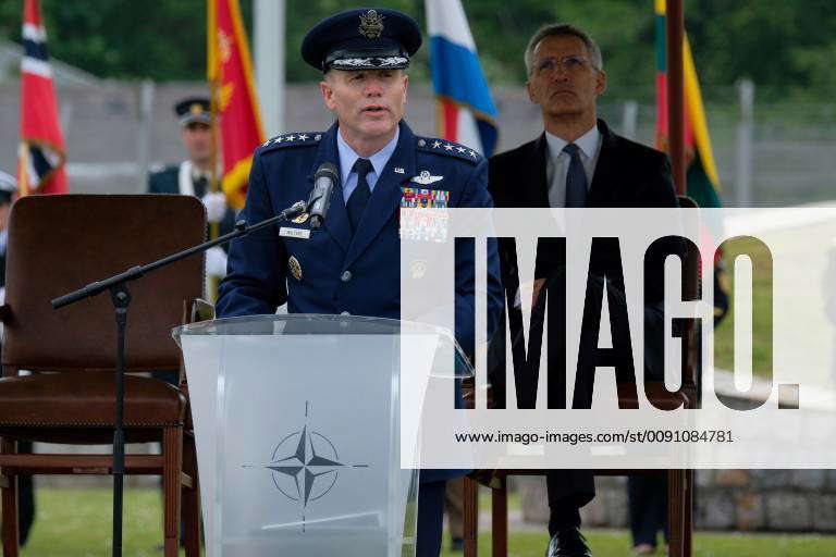 US General Tod D. Wolters and NATO Secretary General Jens Stoltenberg ...