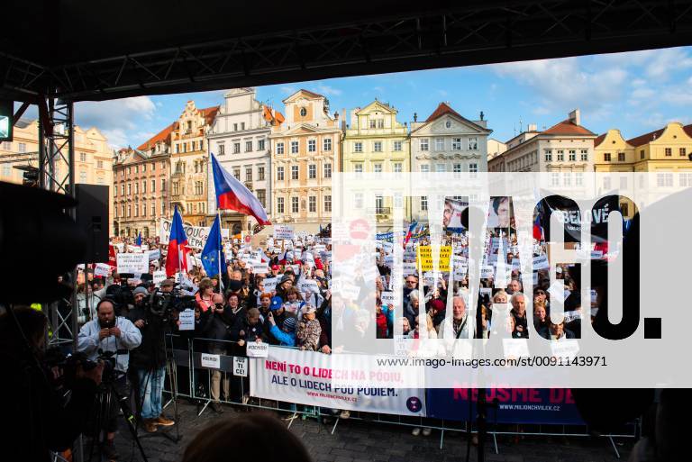 Thousands of people joined another protest in Prague, Czech Republic ...