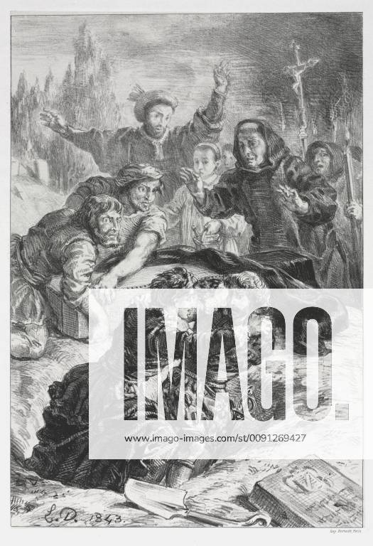Hamlet Hamlet and Laertes in the Grave of Ophelia, 1843. Eugene