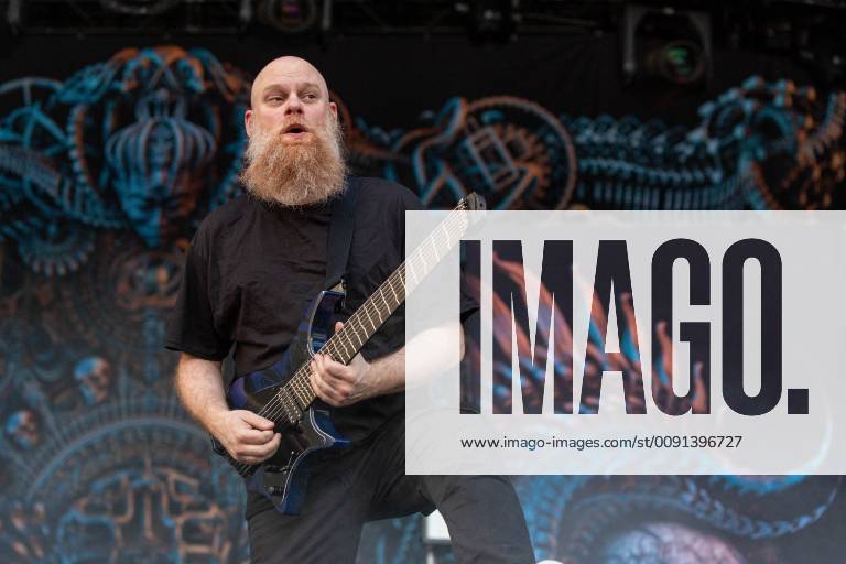 May 17, 2019 - Columbus, Ohio, U.S - FREDRIK THORDENDAL of Meshuggah ...