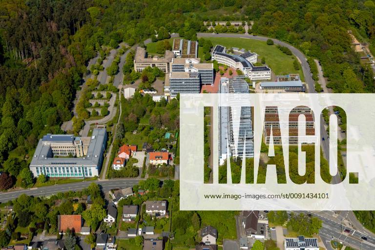 Aerial photograph of the FernUniversität in Hagen with University ...