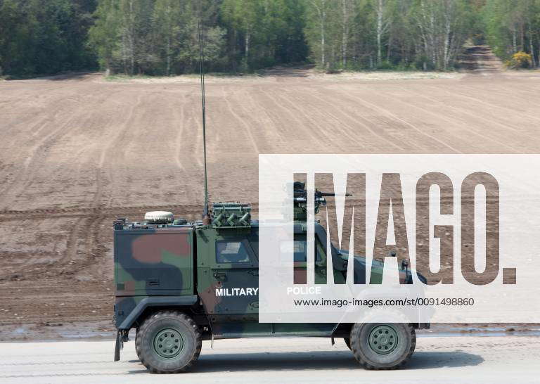 A MOWAG Eagle IV of the military police on the military training area ...