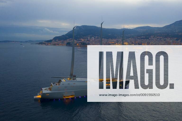 Aerial photograph 143 meters long Sailing Yacht A, largest sailing ...