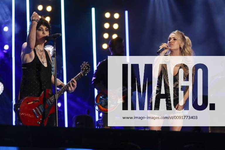 07 June 2019 - Nashville, Tennessee - Joan Jett. Carrie Underwood. 2019 ...