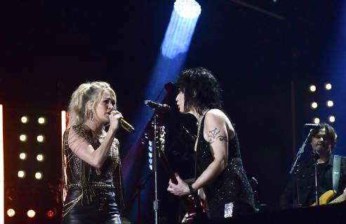 07 June 2019 - Nashville, Tennessee - Joan Jett. Carrie Underwood. 2019 ...