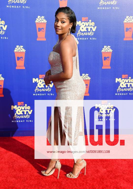 Tiffany Haddish arriving at the MTV Movie & TV Awards in Santa Monica ...