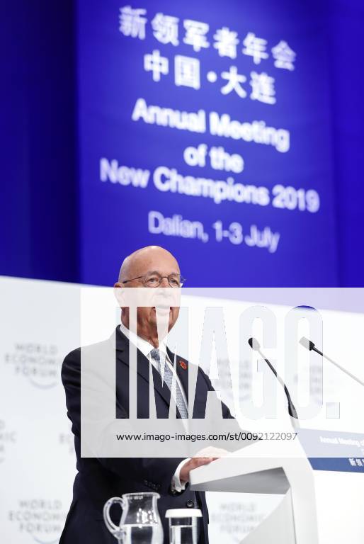 DALIAN, CHINA JULY 02 Klaus Schwab, founder and executive chairman