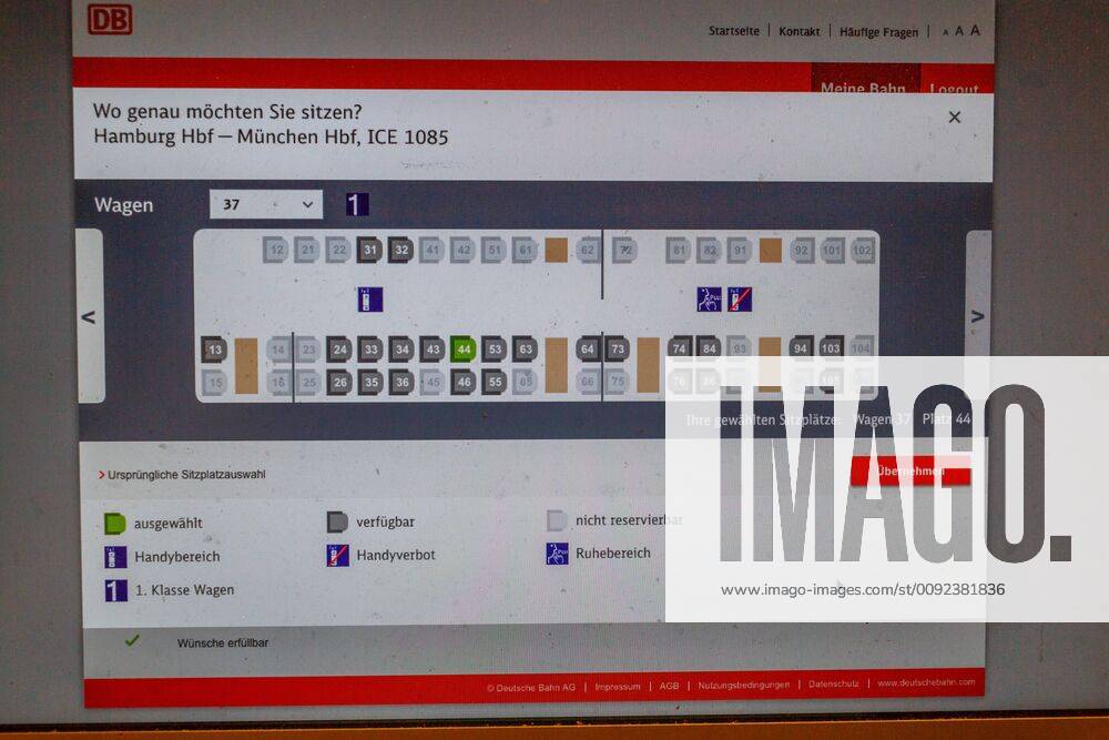 Deutsche Bahn Seat Reservation Travellers can reserve their seats