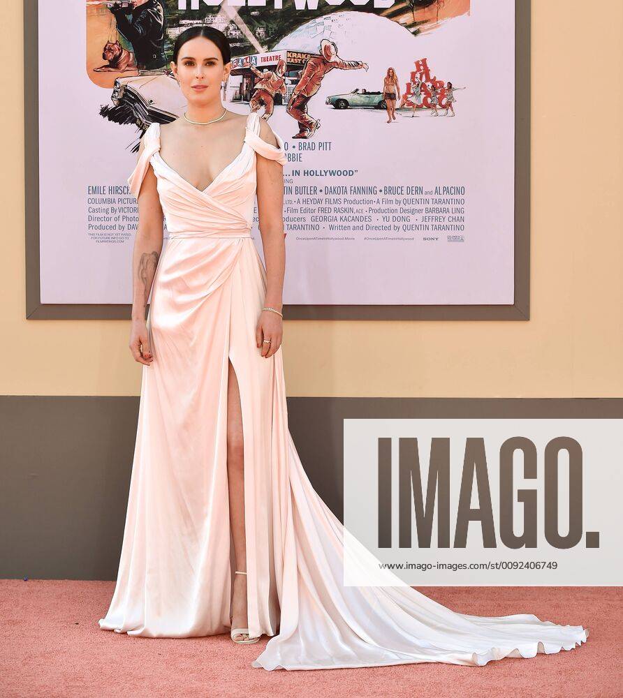 Rumer Willis arriving at the premiere of Once Upon A Time In Hollywood