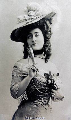 Cécile Sorel Cécile Sorel (1873-1966), a French comic actress. Dated ...