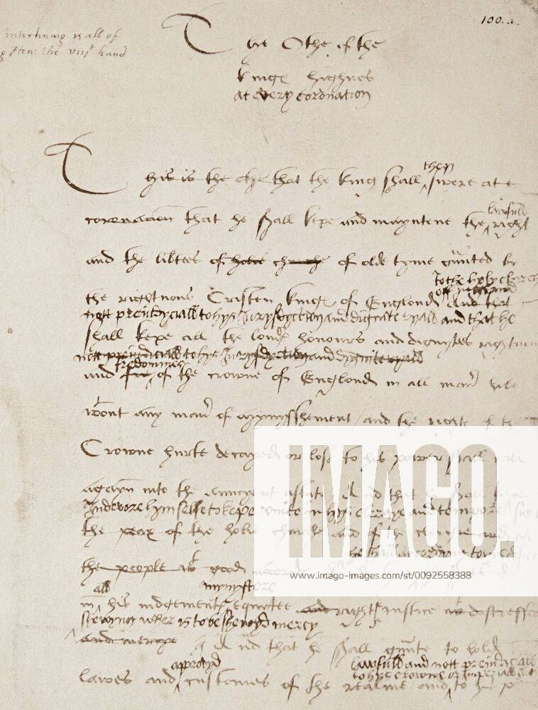 The coronation oath of England s King Henry VIII The coronation oath of