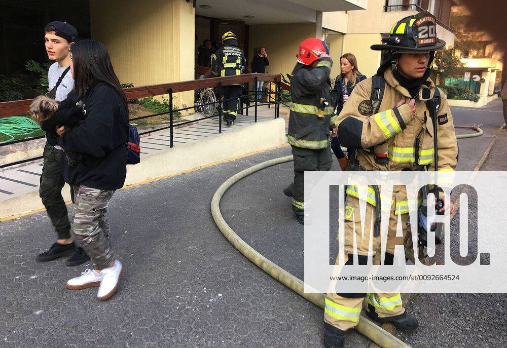 Santiago 9 August 2019 A fire broke out this afternoon in a building ...