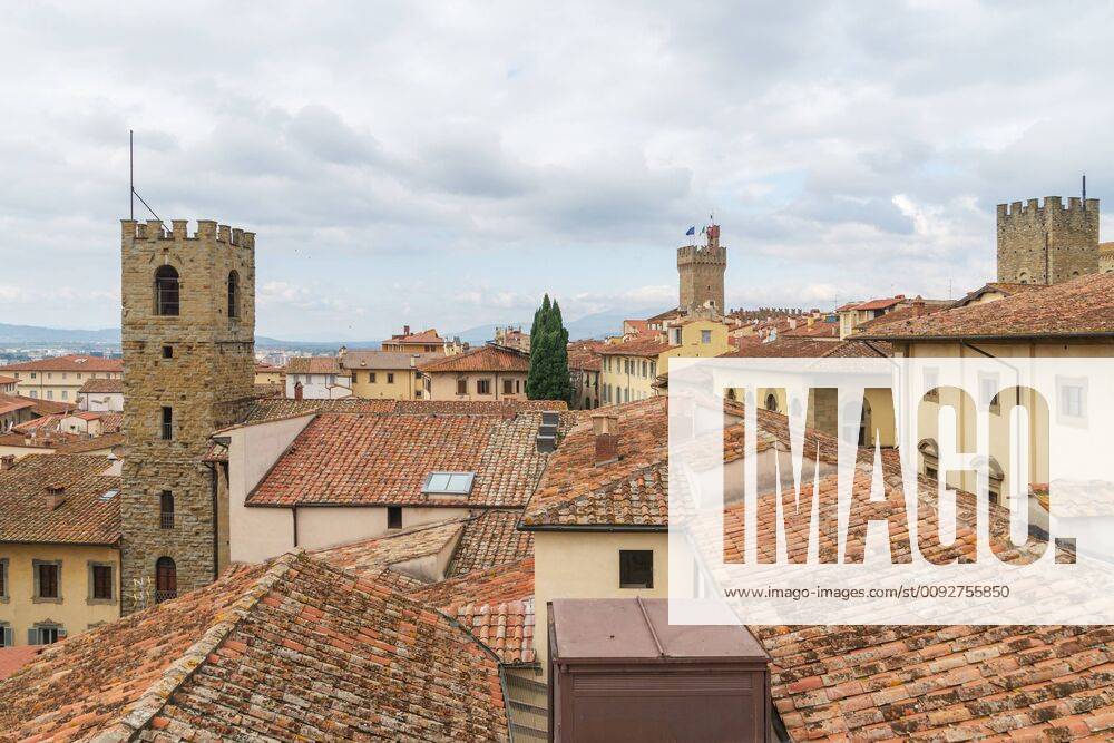 View of Arezzo from the Clock Tower of the Palazzo Confraternita