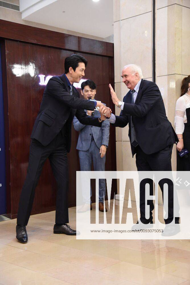 Korean actor and model Jung Woo sung left attends the Longines