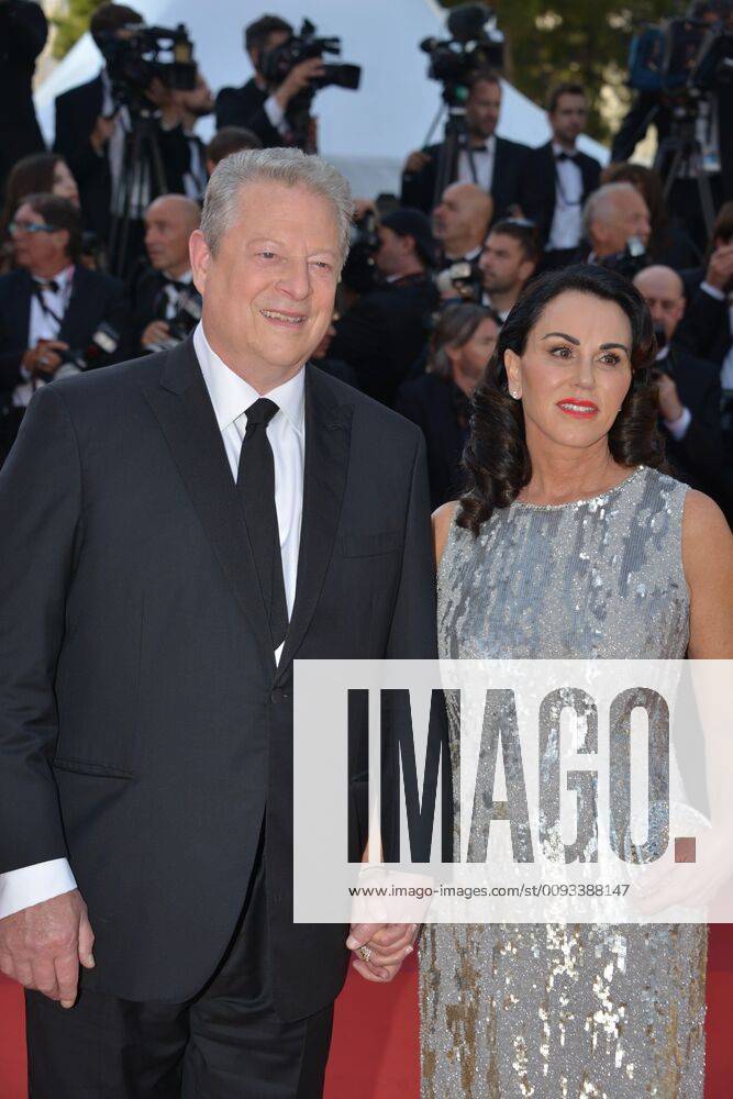 Al Gore with his wife Elizabeth Keadle, 2017 Cannes Film Festival Al