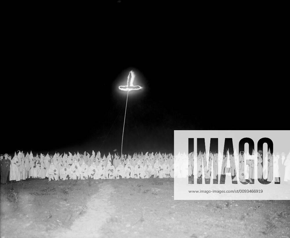 Ku Klux Klan Meeting at Night, Washington DC, USA, National Photo ...