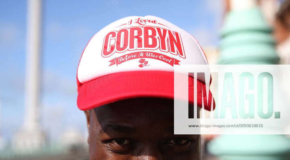 Labour Party Conference A delegate wears a Jeremy Corbyn hat on the ...