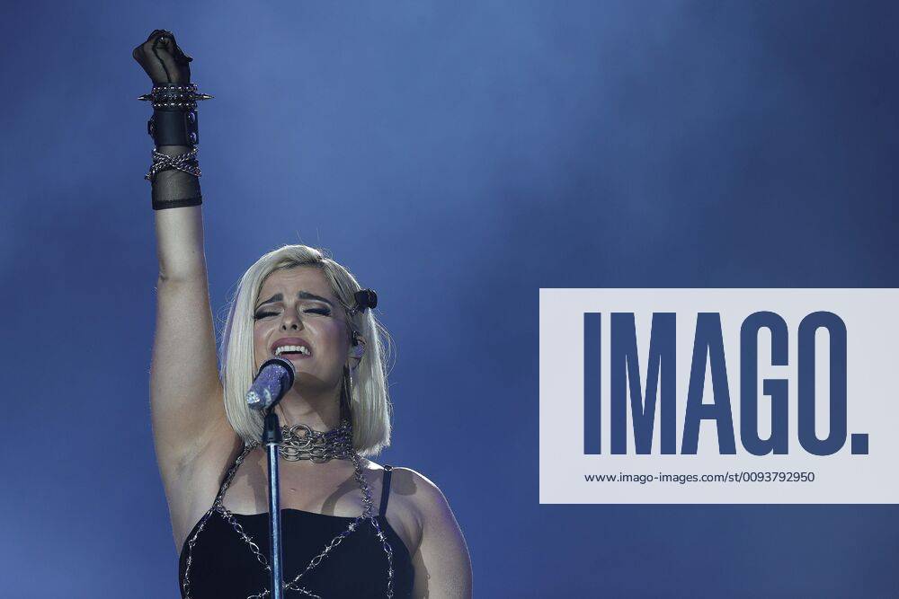 US singer Bebe Rexha performs during the first day of the Rock in Rio ...