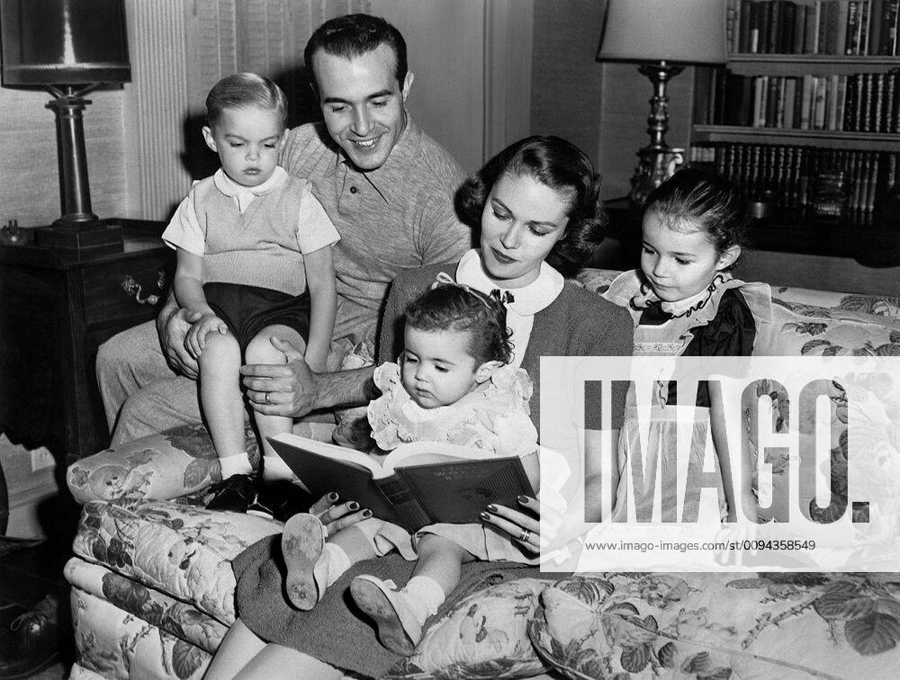 Ricardo Montalban, Georgiana, Mark, Laura & Anita Actor With Wife ...