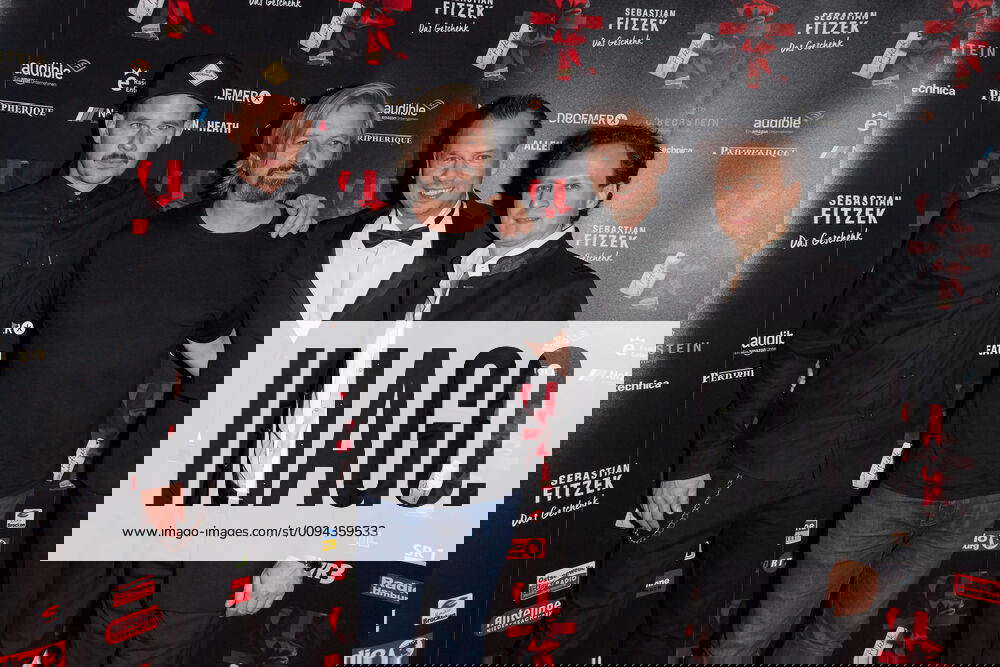 Buffer Underrun musician, Henning Wehland, Sebastian Fitzek and Leon Gurvitch Fotocall to the