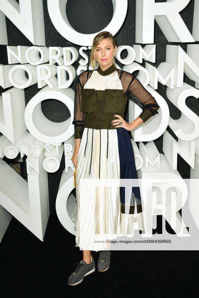 Maria Sharapova arriving at the Nordstrom Flagship Store Opening Party
