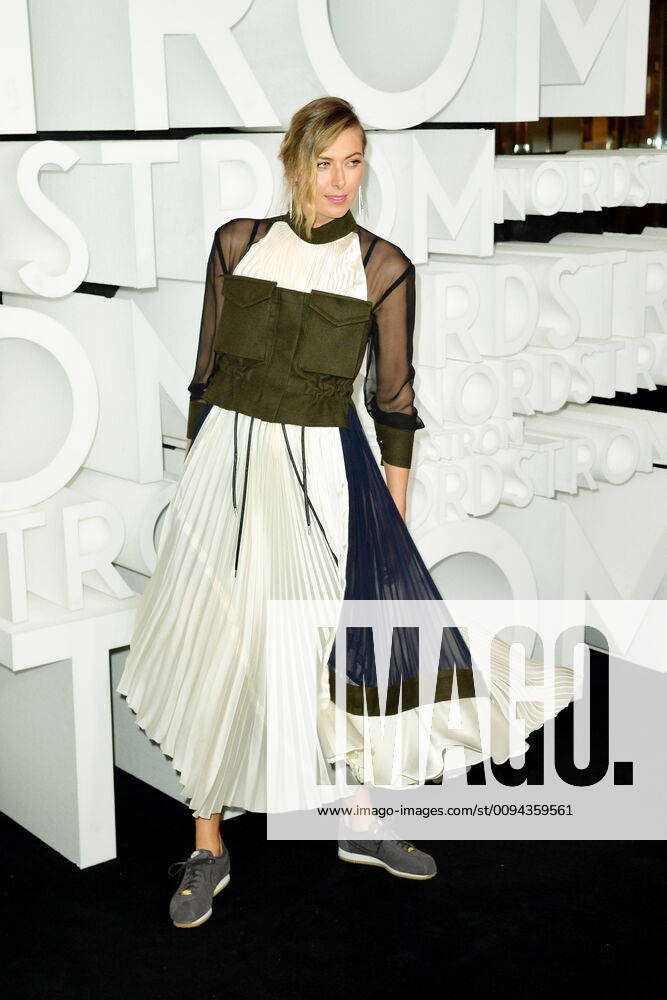 Maria Sharapova arriving at the Nordstrom Flagship Store Opening Party