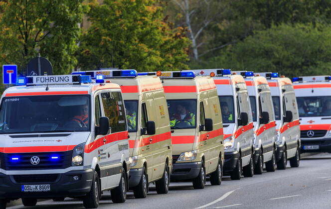 Rettungsübung mit der Medical Task Force 18 DEU Brandenburg Cottbus: Â ...