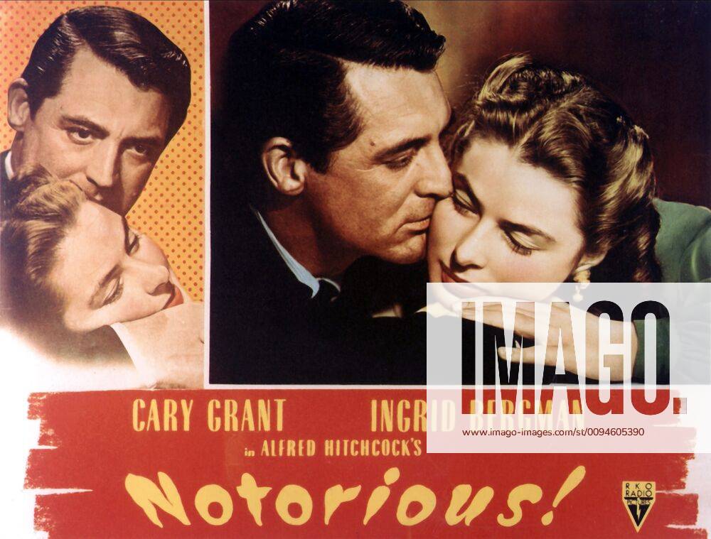 Cary Grant & Ingrid Bergman Poster Characters: T.R. Devlin, Alicia ...