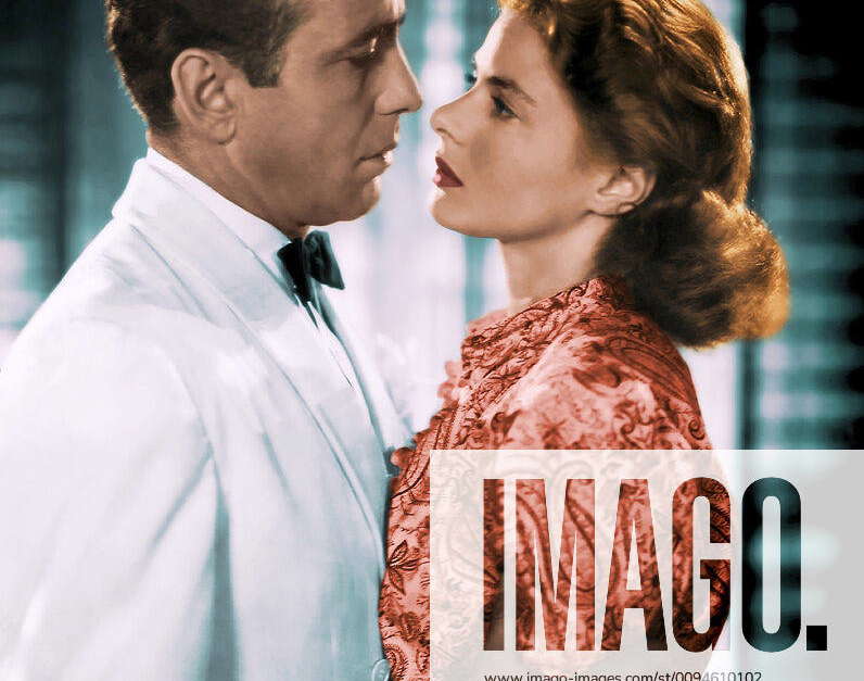 Humphrey Bogart & Ingrid Bergman Characters Rick Blaine, Ilsa Lund Film Casablanca (USA Humphrey Bogart & Ingrid Bergman Characters Rick Blaine, Ilsa Lund Film Casablanca (USA