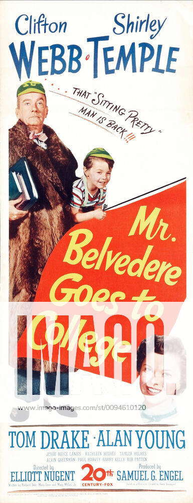 Movie Poster Film: Mr. Belvedere Goes To College (1944) Director ...