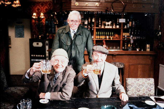 Bill Owen, Brian Wilde & Peter Sallis Characters: Compo Simmonite,Foggy ...