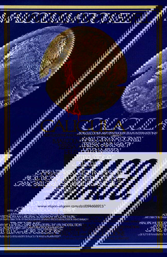Film Poster Film Caligula (1979) Director Tinto Brass & Bob Guccione 14 August