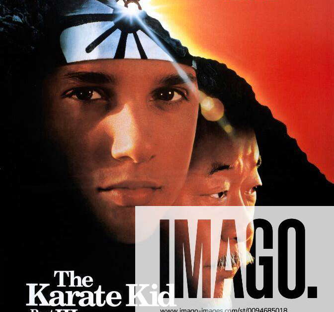 Ralph Macchio & Pat Morita Poster Characters Daniel LaRusso, Mr. Kesuke Miyagi Film The Karate